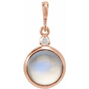 Cabochon Bezel-Set Necklace or Pendant