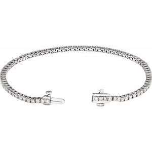 Lab-Grown Diamond Line Bracelet - Image 2