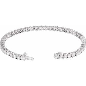 Lab-Grown Diamond Line Bracelet - Image 3