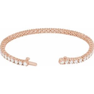 Lab-Grown Diamond Line Bracelet - Image 3