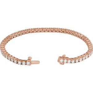 Lab-Grown Diamond Line Bracelet - Image 2