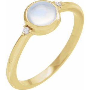 Bezel-Set Cabochon Ring