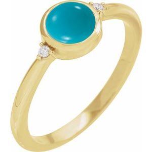 Bezel-Set Cabochon Ring