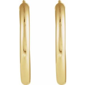 Tube Hoop Earrings - Image 2