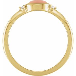 Bezel-Set Cabochon Ring - Image 2