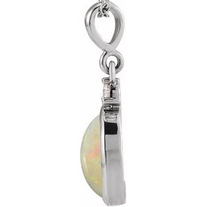 Cabochon Bezel-Set Necklace or Pendant - Image 2