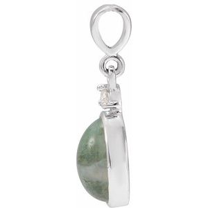 Cabochon Bezel-Set Necklace or Pendant - Image 2