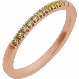 Birthstone Stackable Ring