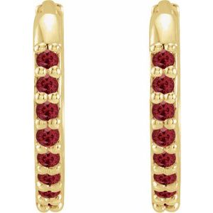 Accented Huggie Earrings - Image 2