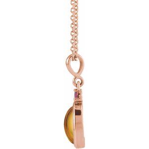 Cabochon Bezel-Set Necklace or Pendant - Image 2