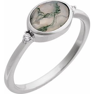Bezel-Set Cabochon Ring