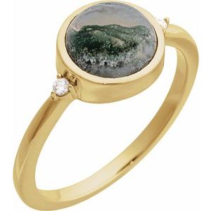 Bezel-Set Cabochon Ring