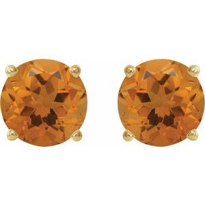 Round 4-Prong Lightweight Stud Earrings - Image 2