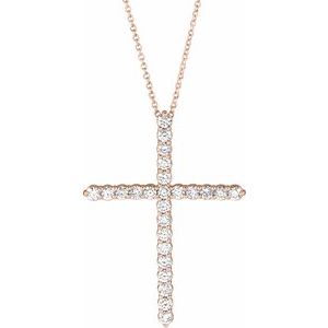 Accented Cross Necklace or Pendant