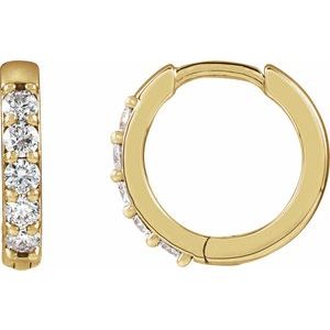 Accented Huggie Earrings