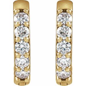 Accented Huggie Earrings - Image 2