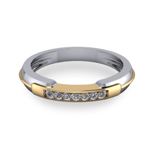 mixed metal eternity ring