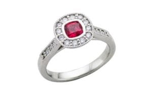 Vintage art Deco ruby engagement ring - Portfolio