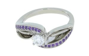 Bespoke Designer Flower Style Engagement Ring - Portfolio