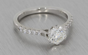 Floral 1ct Diamond Ring