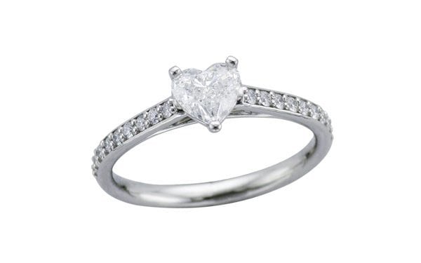 Pretty Heart Shaped Diamond Engagement Ring – Ring of the Week – Portfolio