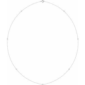 Bezel-Set Station Necklace