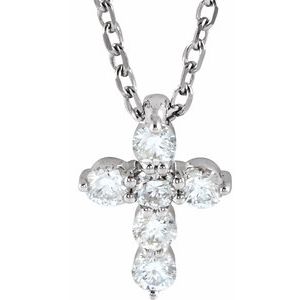 Accented Cross Necklace or Pendant