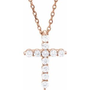 Accented Cross Necklace or Pendant