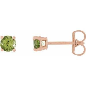 Round 4-Prong Lightweight Stud Earrings