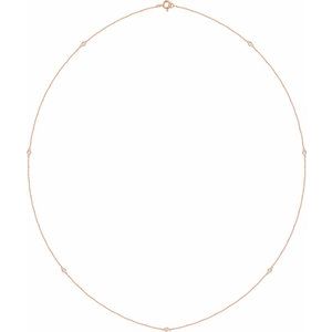 Bezel-Set Station Necklace