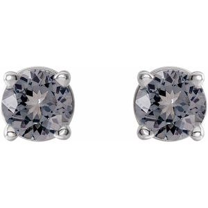 Round 4-Prong Lightweight Stud Earrings - Image 2
