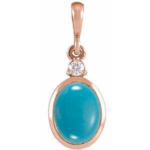 Cabochon Bezel-Set Necklace or Pendant
