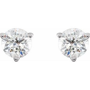Round 3-Prong Stud Earrings - Image 2