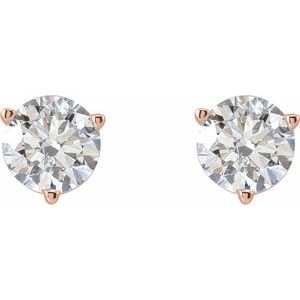 Round 3-Prong Stud Earrings - Image 2