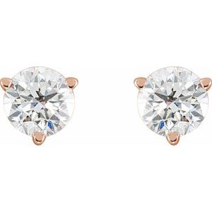 Round 3-Prong Stud Earrings - Image 2