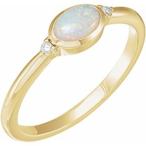 Bezel-Set Cabochon Ring