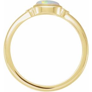 Bezel-Set Cabochon Ring - Image 2