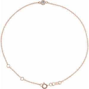 Bezel-Set Link Bracelet