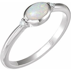 Bezel-Set Cabochon Ring