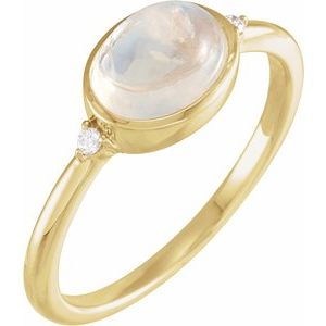 Bezel-Set Cabochon Ring