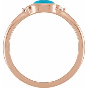 Bezel-Set Cabochon Ring - Image 2