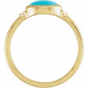 Bezel-Set Cabochon Ring - Image 2