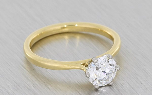 A Classic Six Claw Flared Solitaire