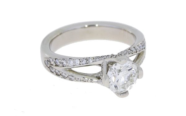 Contemporary Diamond Encrusted Engagement Ring – Portfolio