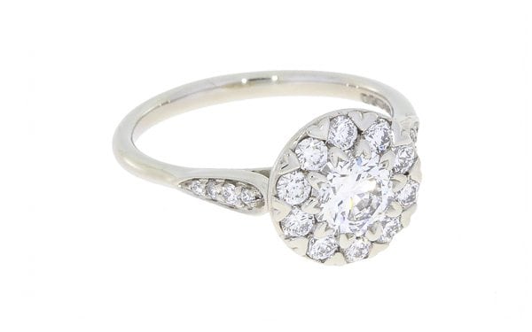 Contemporary Diamond Cluster Engagement Ring – Portfolio