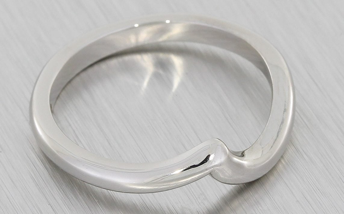 Custom Fitted Platinum Wedding band
