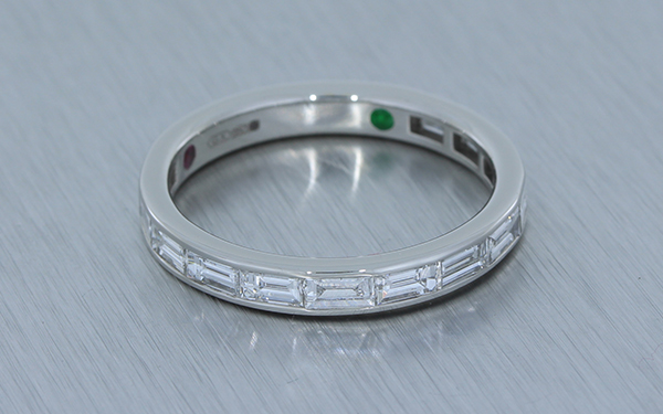 Baguette Diamond Channel Set Band