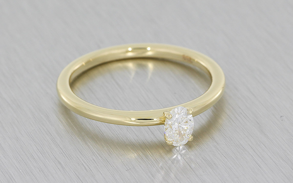 Delicate Oval Diamond Solitaire