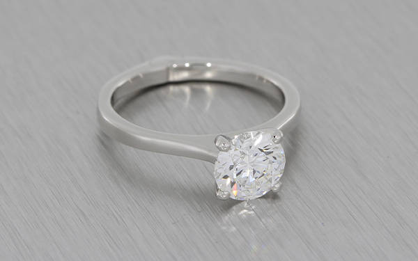 Solitaire Heart Diamond Ring