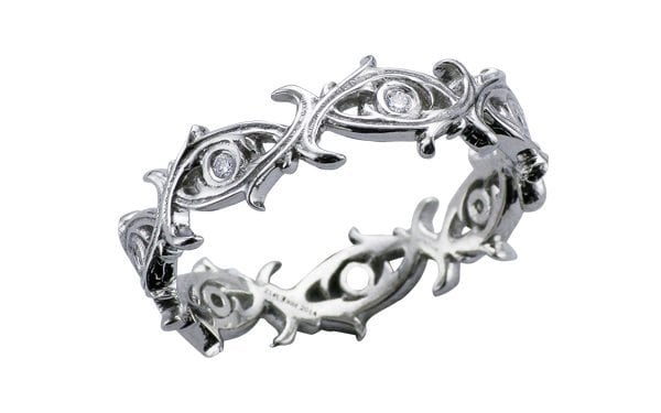 Renaissance inspired Acanthus wedding band – Portfolio